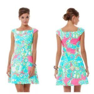 Lilly Pulitzer York Dress Pink a Delicacy Size 2